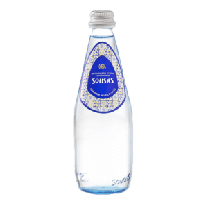 Sousas Bottled Water 0.5L Sparkling in Glass Bottle